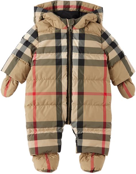 burberry baby boy snowsuit|baby boy padded snowsuit.